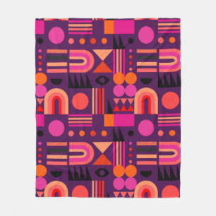 Geometric abstract seamless pattern with shapes of fleece blanket
