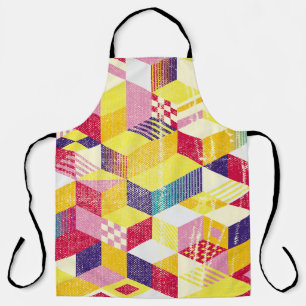 Geometric, abstract seamless vintage design. apron