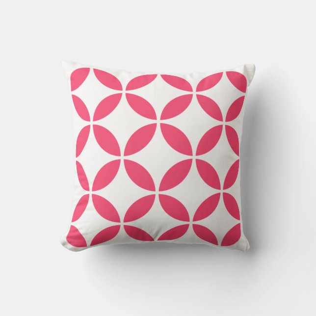 Geometric abstract - Sweet Fuchsia ! Cushion (Front)