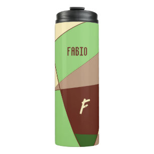 Geometric abstract thermal tumbler