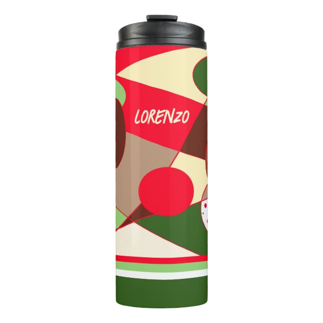 Geometric abstract thermal tumbler (Front)