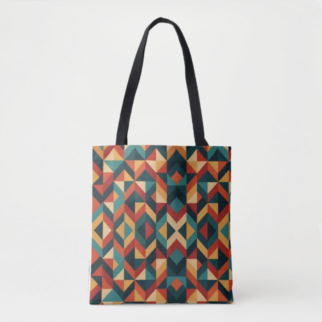 geometric abstract tote bag (Front)