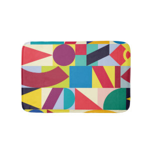 Geometric Abstract: Vintage Seamless Pattern. Bath Mat