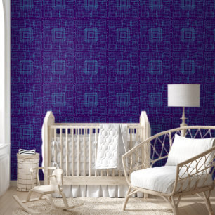 Geometric and abstract blue design wallpaper