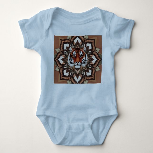 Geometric Animal Baby Bodysuit Jersey (Front)