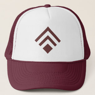 Geometric Arrow 02 - Dark Brown Trucker Hat