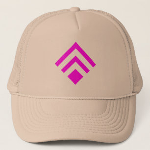 Geometric Arrow 02 - Magenta Trucker Hat