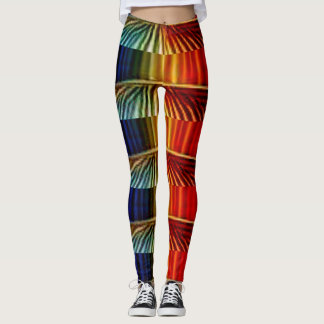 geometric art abstract seamless leggings