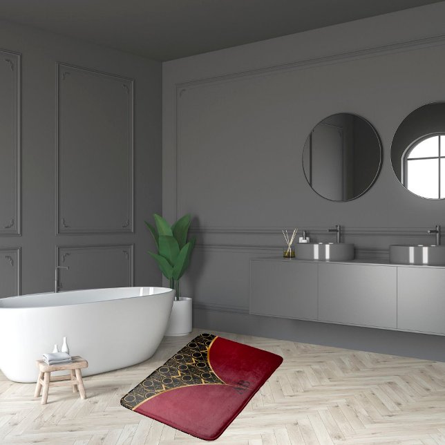 Geometric Art Deco Bath Mat (Creator Uploaded)