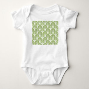 Geometric Art Deco, seamless pattern Baby Bodysuit
