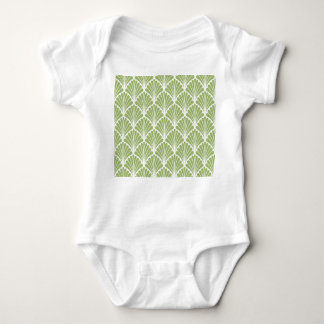 Geometric Art Deco, seamless pattern Baby Bodysuit
