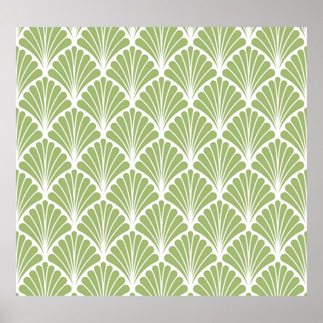 Geometric Art Deco, seamless pattern Poster (Front)