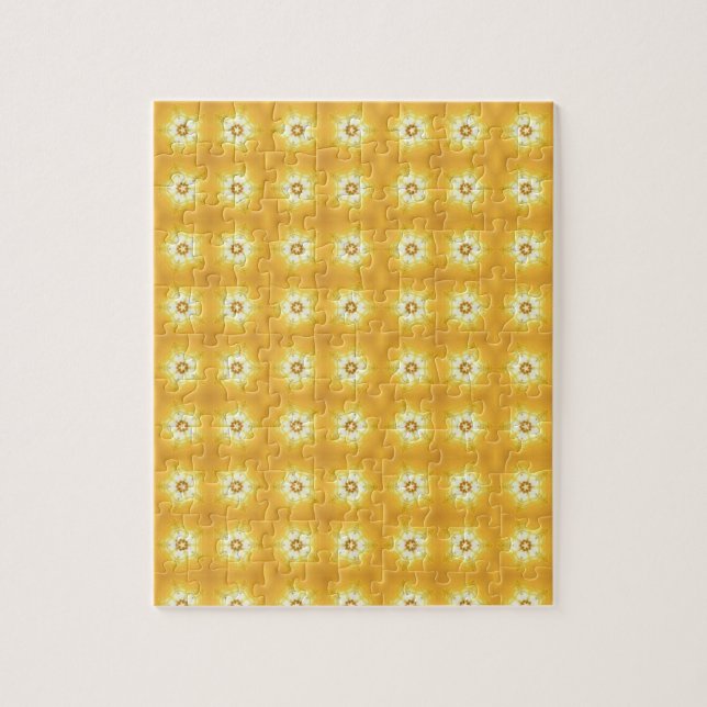 Geometric art fun golden jigsaw puzzle (Vertical)