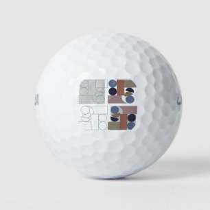 Geometric Art  Golf Balls