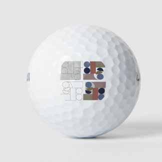 Geometric Art  Golf Balls