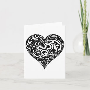 Geometric Art Heart Body Jewellery Heartbreak Tatt Card