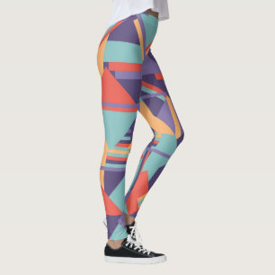Geometric art minimal artsy design leggings