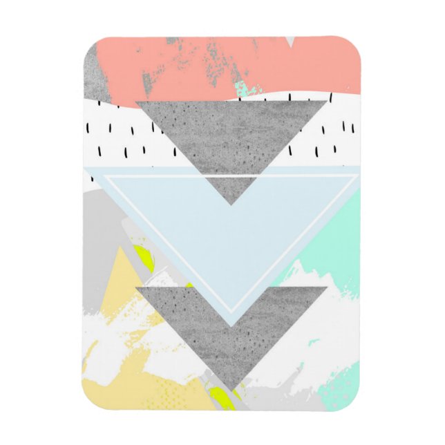 Geometric Art Print Magnet (Vertical)