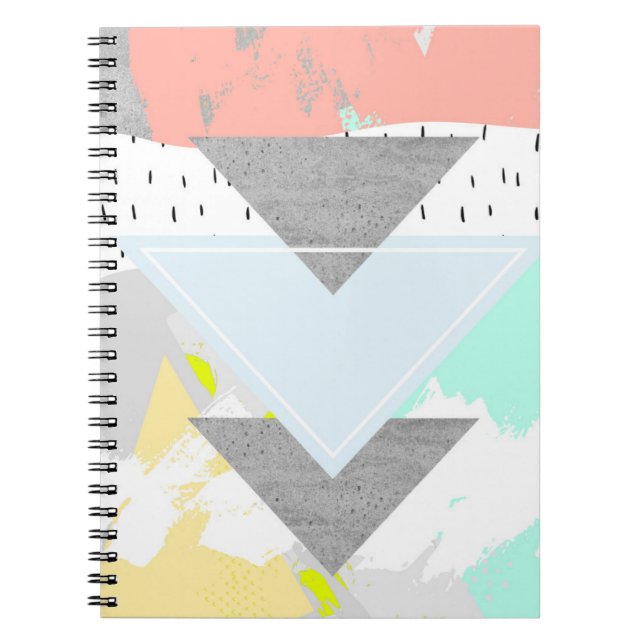 Geometric Art Print Notebook (Front)