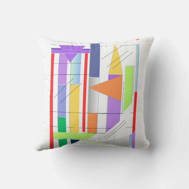 "Geometric Art Print  Premium 24'' x 36'' Wall Art Cushion (Back)