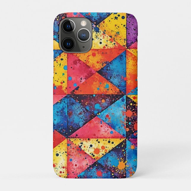 Geometric Art: Vibrant Chaos Case-Mate iPhone Case (Back)