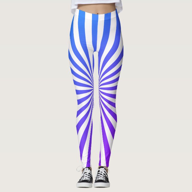 Geometric Astral Seamless Pattern Design Leggings (Front)