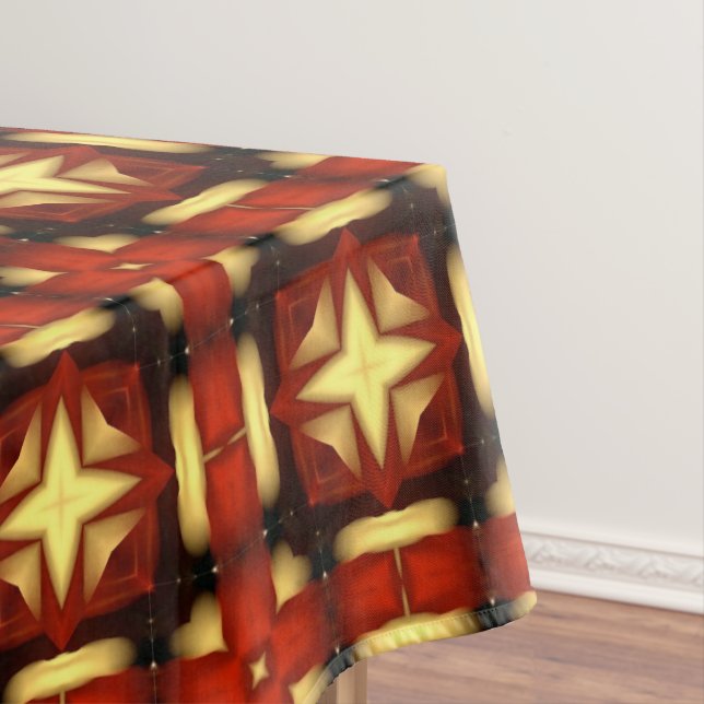 Geometric Autumn Star Design  Table cloth (In Situ)