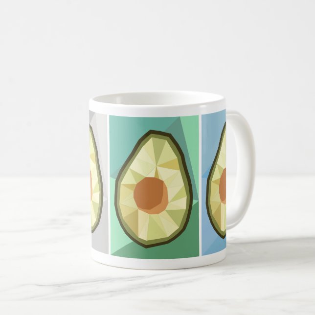 Geometric Avocados Mug (Front Right)