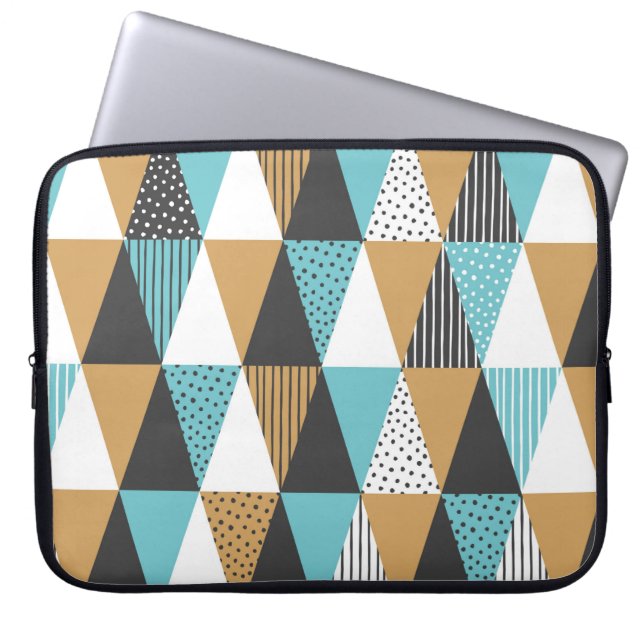 Geometric background. Abstract vintage illustratio Laptop Sleeve (Front)