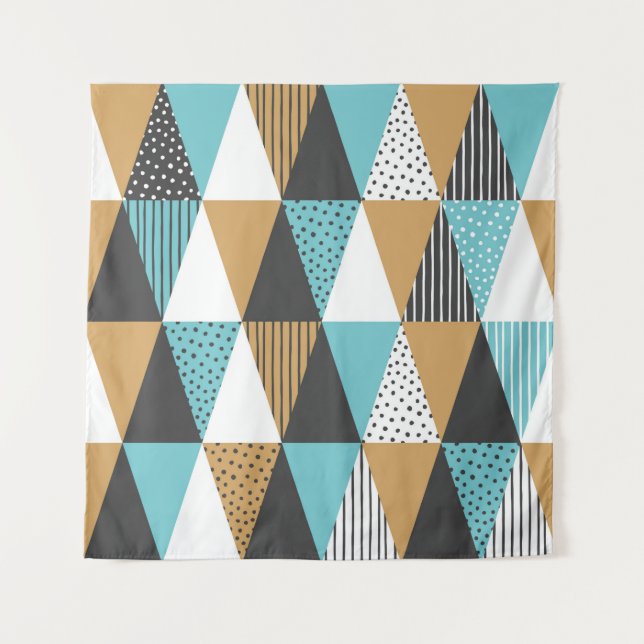 Geometric background. Abstract vintage illustratio Tapestry (Front)