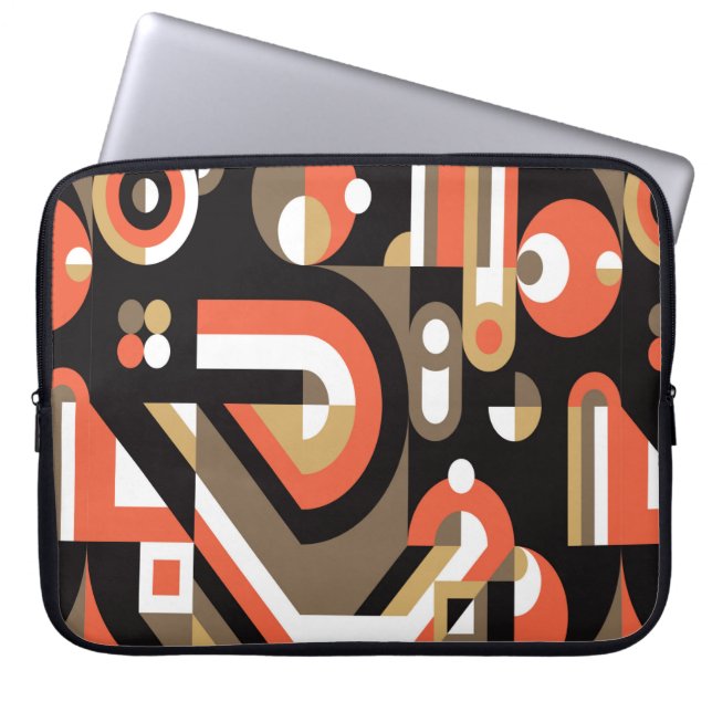 Geometric background design. Abstract artwork patt Laptop Sleeve (Front)