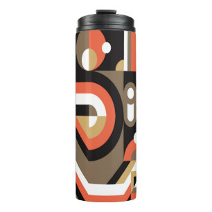 Geometric background design. Abstract artwork patt Thermal Tumbler