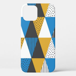 Geometric background. Vintage illustration. iPhone 12 Case