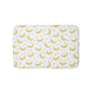 Geometric Bananas Bath Mat