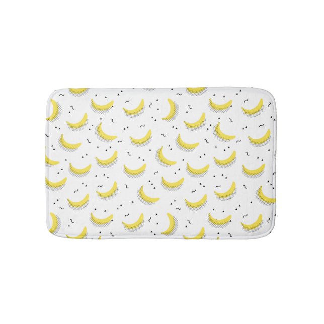 Geometric Bananas Bath Mat (Front)