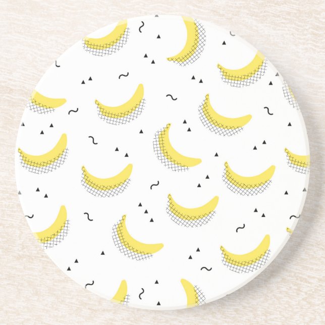 Geometric Bananas Coaster (Front)
