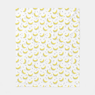 Geometric Bananas Fleece Blanket