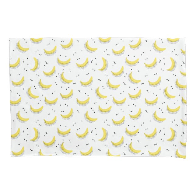 Geometric Bananas Pillowcase (Front-Left)