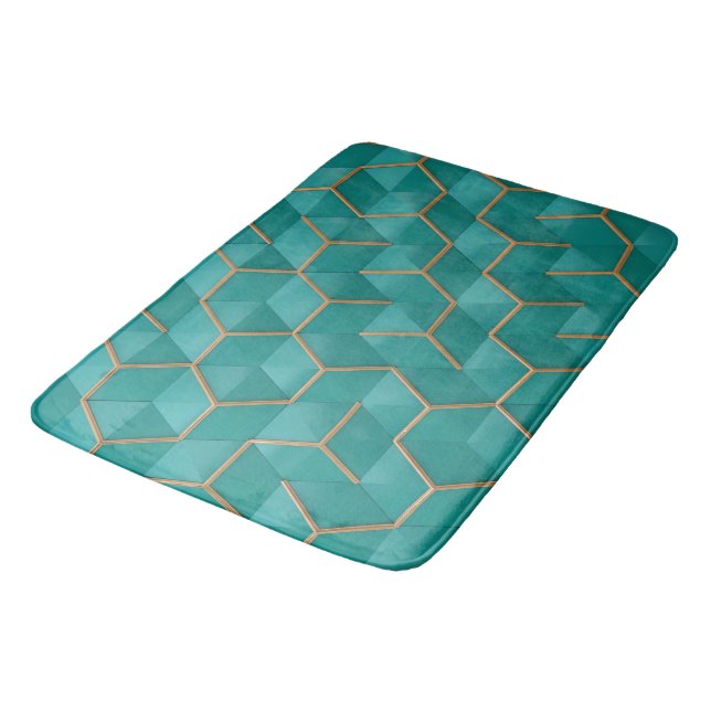 geometric bath mat (Angled)