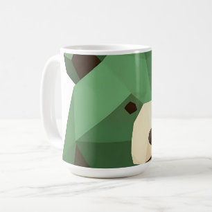Geometric Bear Head Low Poly Coffee Mug
