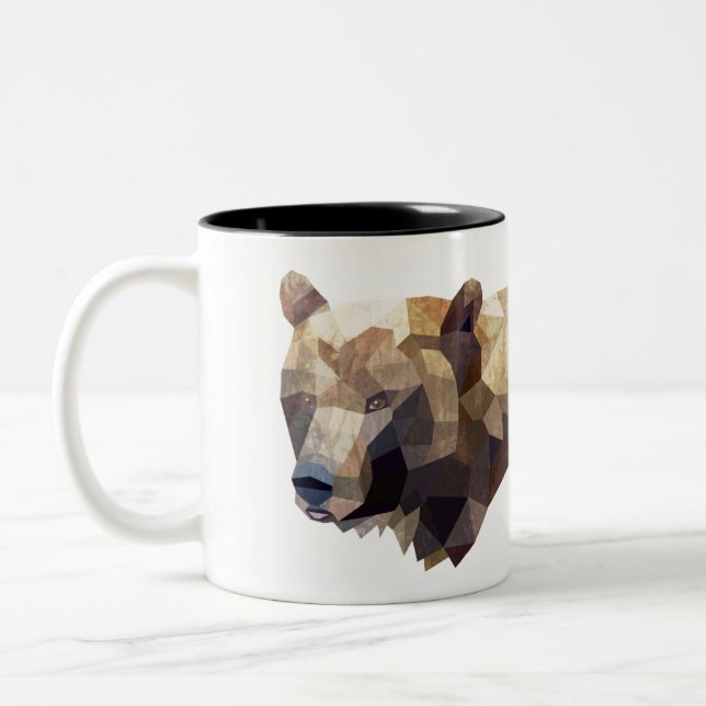 Geometric bear mug (Left)