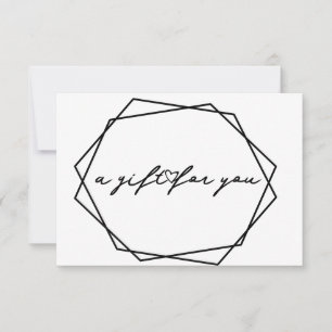 Geometric Beauty Gift Certificate Card