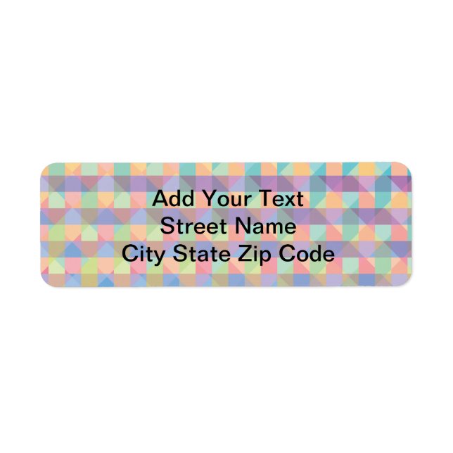 Geometric Beauty Return Address Label (Front)