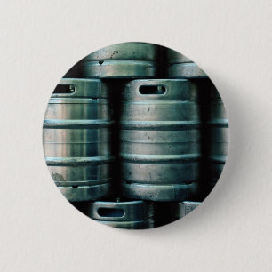 Geometric beer barrels, Czech Republic 6 Cm Round Badge