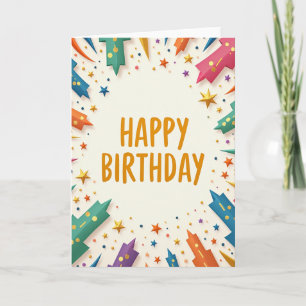 Geometric Birthday Card