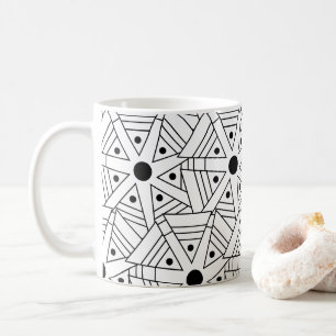Geometric Black and White Geometric Coffee Mug