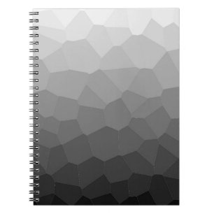 Geometric Black and White Gradient Notebook