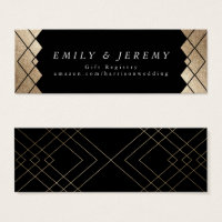 Geometric Black Gold Gatsby Wedding Gifts