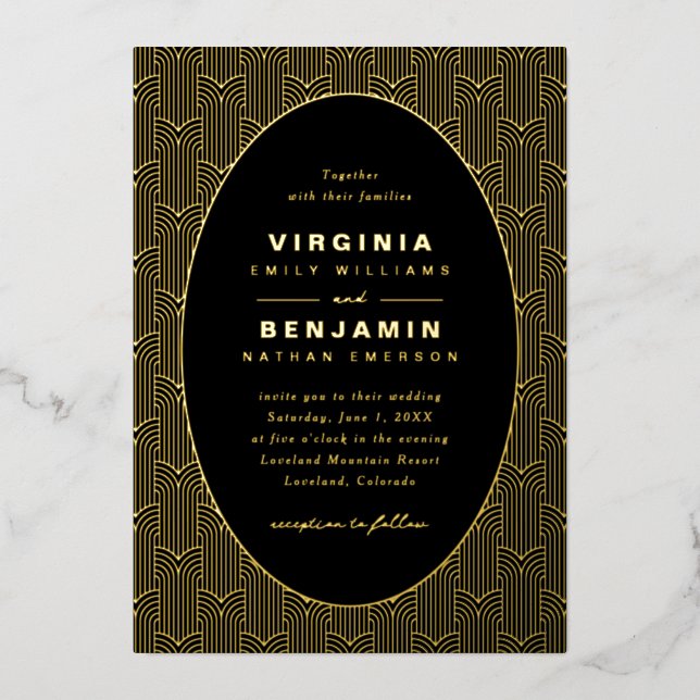 Geometric Black Wedding (Front)