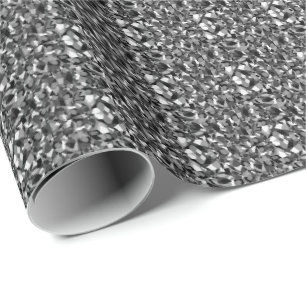 Geometric Black Wrapping Paper